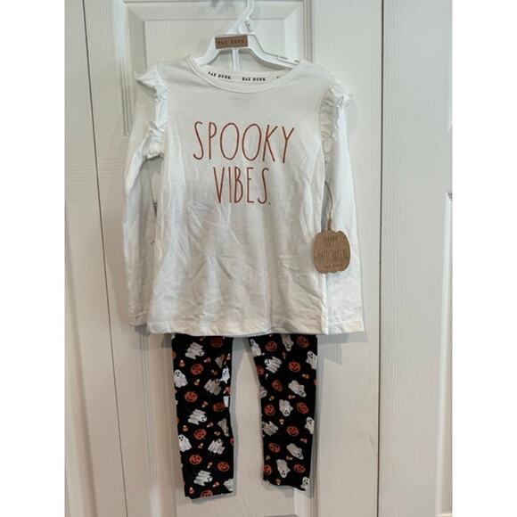 NWT 2-piece Halloween Rae Dunn Spooky Vibes Outfit - Picture 2 of 7